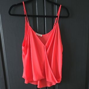 Women's Coral Sleeveless Top